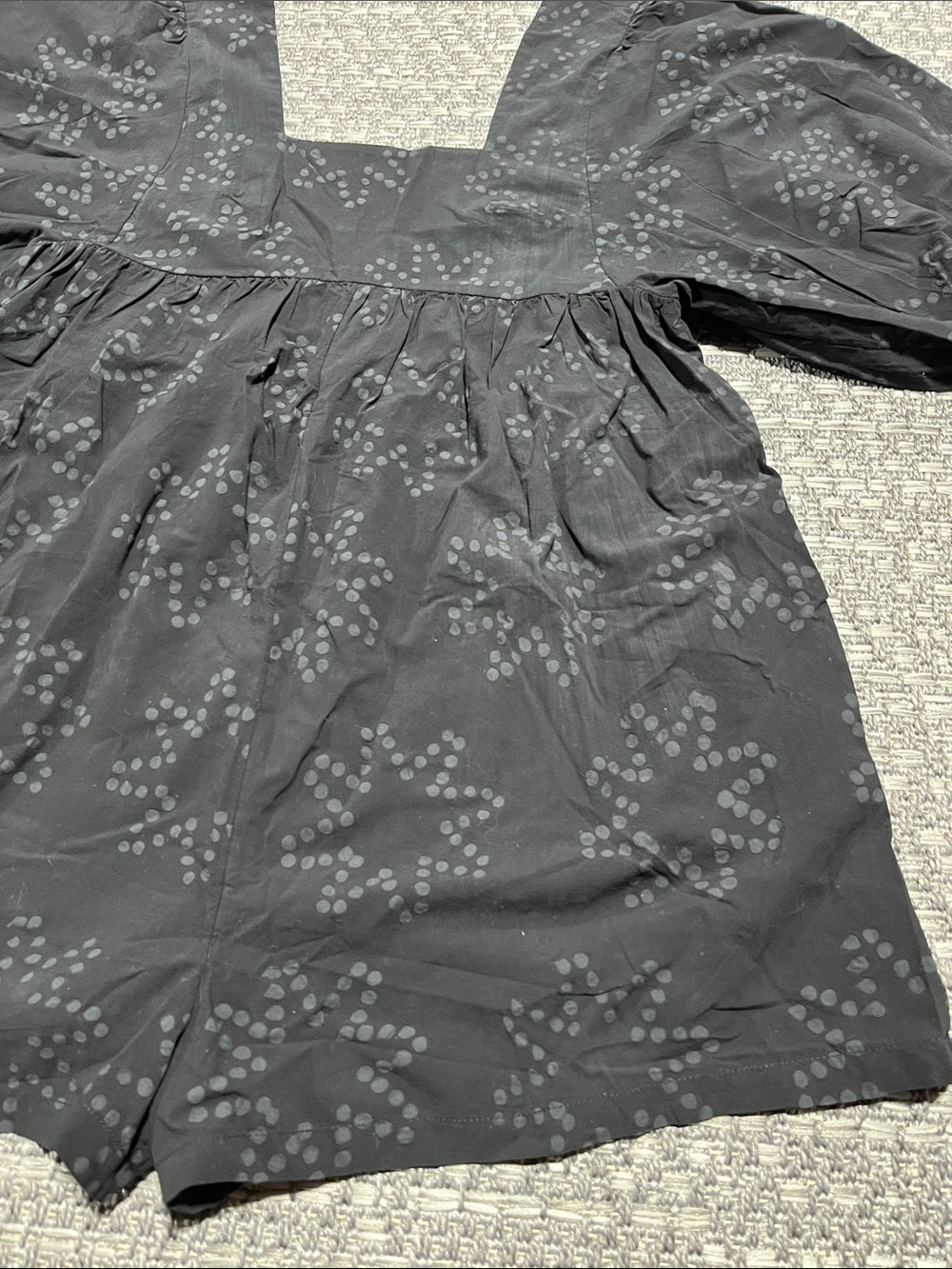 Anthropology | Puff-Sleeve Cotton Romper - Picture 6 of 16